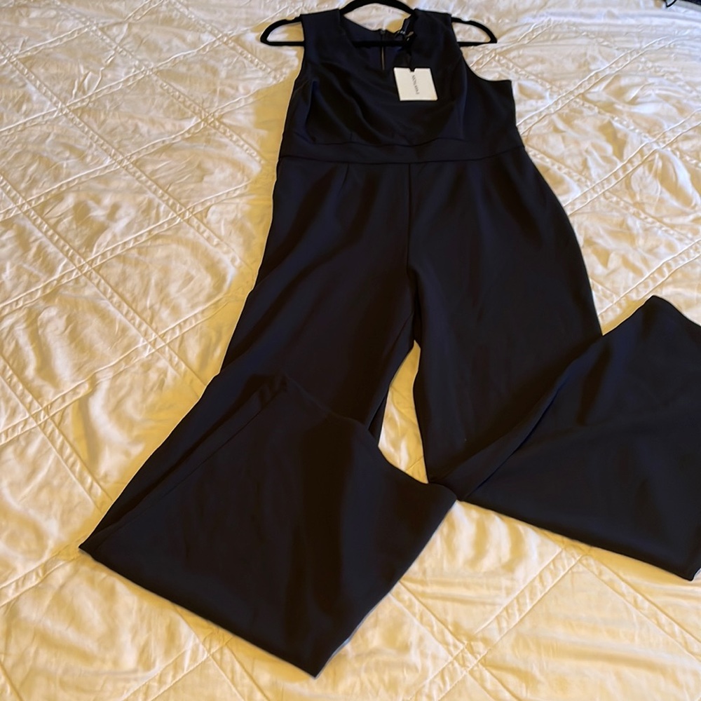 Nwt 41 hawthorn navy jumpsuit